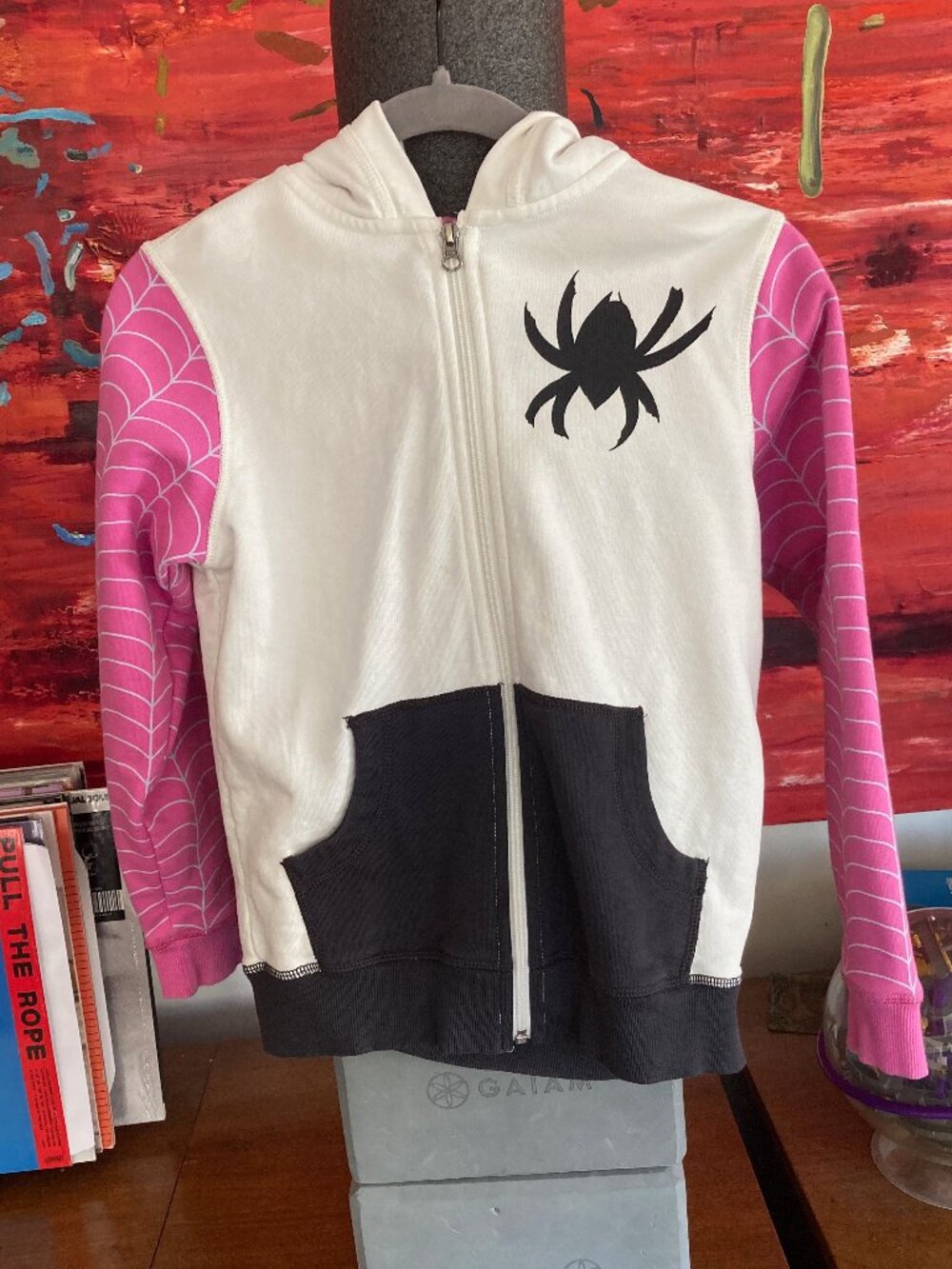 Hanna Andersson Girls 10 Marvel "Spider Gwen" Ghost-Spider French Terry Hoodie